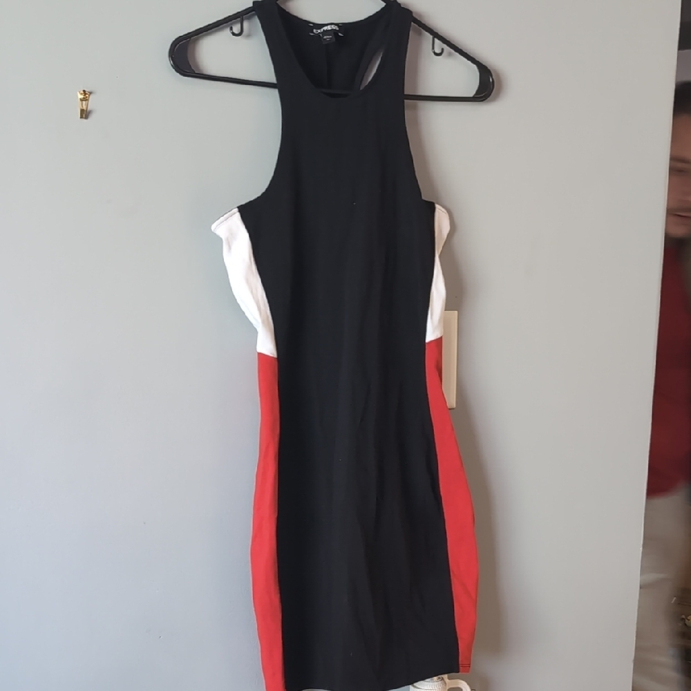 Colorblock Sleeveless Dress
